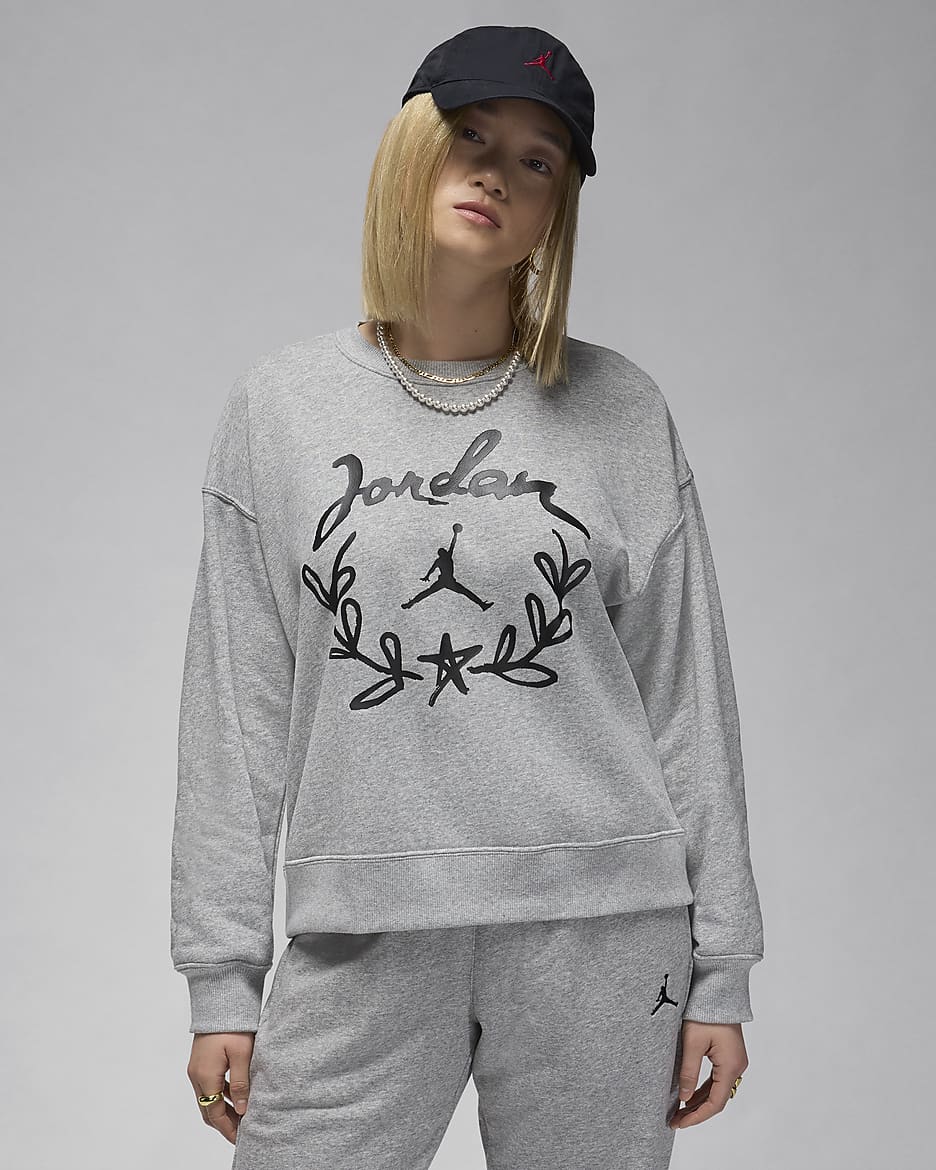 Jordan Brooklyn Fleece Women s Graphic Crew Neck Sweatshirt